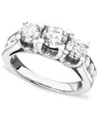 Diamond Ring, 14k White Gold Diamond (3 Ct. T.w.)