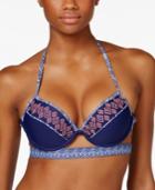Hula Honey Moon Stars Underwire Push-up Halter Bikini Top Women's Swimsuit