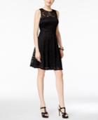 Thalia Sodi Lace Fit & Flare Dress, Created For Macy's