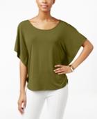 Ny Collection Grommet-back Poncho Top