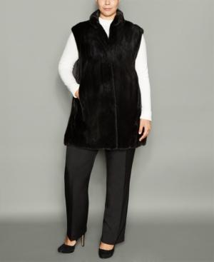 The Fur Vault Plus Size Mink Fur Vest