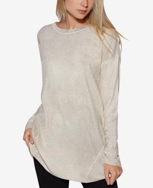 Avec Les Filles Metallic Sweater Tunic