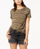 Hybrid Juniors' Camo-print Pocket T-shirt
