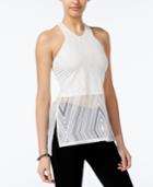 Material Girl Juniors' Sleeveless Burnout Halter Top, Only At Macy's