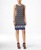Inc International Concepts Sleeveless Printed Shift Dress, Only At Macy's