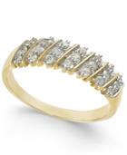 Diamond Multi-row Band (1/5 Ct. T.w.) In 10k White Or Yellow Gold