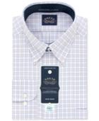 Eagle Men's Classic/regular Fit Non-iron Flex Collar Yellow Check Dress Shirt