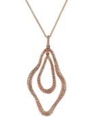 Pave Rose By Effy Diamond Pendant Necklace (5/8 Ct. T.w.) In 14k Rose Gold
