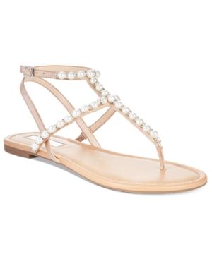 Inc International Concepts Madigane Embellished Flat Sandals, Only At Macy's Women's Shoes