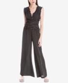 Max Studio London Smocked Dot-print Jumpsuit, Created For Macy's