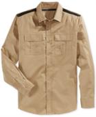 Sean John Men's Long-sleeve Twill Shirt With Pockets