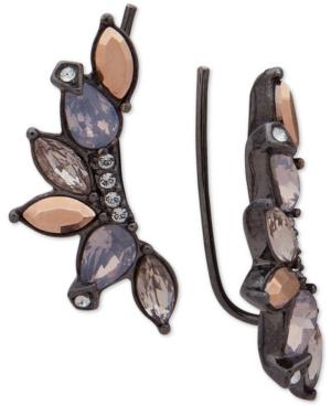 Jenny Packham Hematite-tone Crystal Climber Earrings