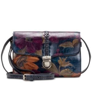 Patricia Nash Printed Bianco Braided Leather Crossbody