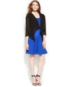 Calvin Klein Illusion-sleeve Draped Cardigan