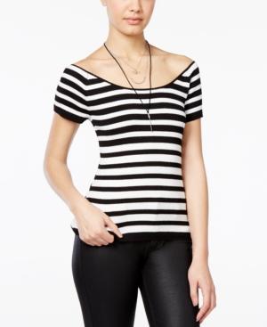 Bcx Juniors' Ribbed Off-the-shoulder Sweater