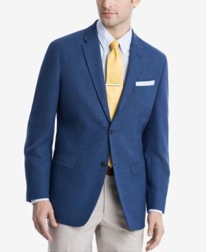 Tommy Hilfiger Royal Blue Weave Thflex Stretch Modern-fit Sport Coat