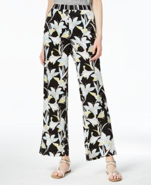 Bar Iii Printed Wide-leg Pull-on Pants, Created For Macy's