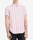 Calvin Klein Jeans Men's Roll-tab Plaid Shirt