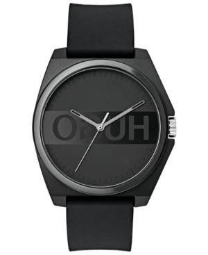 Hugo Men's #play Black Rubber Strap Watch 40mm