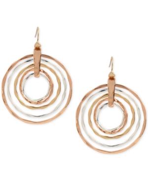 Robert Lee Morris Soho Tri-tone Sculptural Drop Earrings