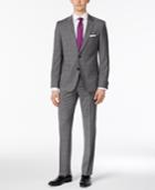 Hugo By Hugo Boss Men's Slim-fit Gray Glen Plaid Suit