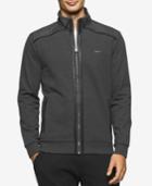 Calvin Klein Men's Full-zip Mixed-media Jacket, A Macy's Exclusive Style
