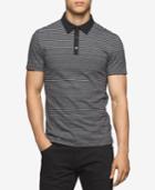 Calvin Klein Men's Short-sleeve Striped Polo