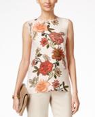 Vince Camuto Floral-print Sleeveless Top