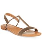 Style & Co Kristee T-strap Flat Sandals, Only At Macy's Women's Shoes