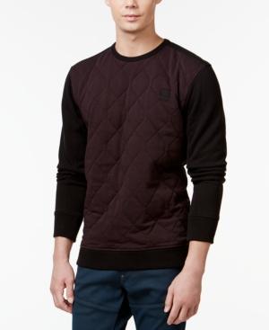 G-star Raw Quilted Colorblocked Fleece Sweatshirt