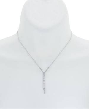 Giani Bernini Cubic Zirconia Lariat Necklace In Sterling Silver, Created For Macy's