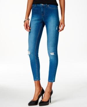 Hue Ripped Denim Skimmer Leggings