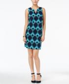 Tommy Hilfiger Printed Shift Dress, Only At Macy's