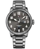 Tommy Hilfiger Men's Casual Sport Gray Ion-plated Bracelet Watch 42mm 1791313
