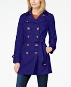 Jones New York Double-breasted Belted Trench Coat