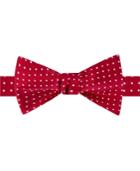 Tommy Hilfiger Men's Red Dots To-tie Bow Tie