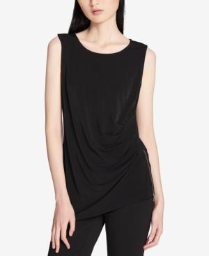 Calvin Klein Draped Zip-detail Top