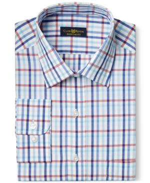 Club Room Estate Wrinkle Resistant Maritime Multi Gingham Dress Shirt, Only At Macy's