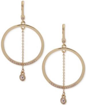 Ivanka Trump Gold-tone Crystal Orbital Drop Earrings
