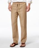 Tasso Elba Men's Island 100% Linen Drawstring Pants, Only At Macy's
