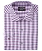 Alfani Men's Classic/regular Fit Performance Oversized Check Dress Shirt, Only At Macy's
