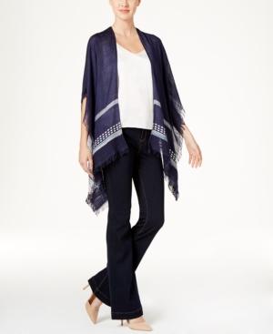 Echo Slub Stripe Poncho