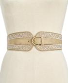 Inc International Concepts Embroidered Stretch Belt, Only At Macy's