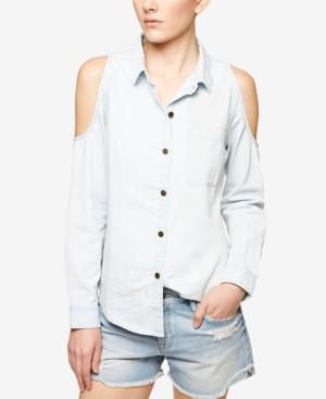 Sanctuary Tuulum Cotton Cold-shoulder Shirt