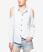 Sanctuary Tuulum Cotton Cold-shoulder Shirt