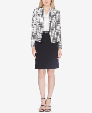 Tahari Asl Printed Jacket & Pencil Skirt Suit, Regular & Petite