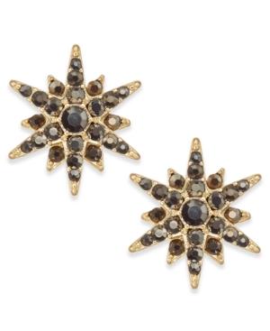 Inc International Concepts Gold-tone Pave Starburst Earrings, Created For Macy's