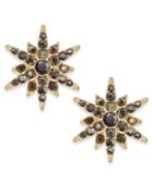 Inc International Concepts Gold-tone Pave Starburst Earrings, Created For Macy's