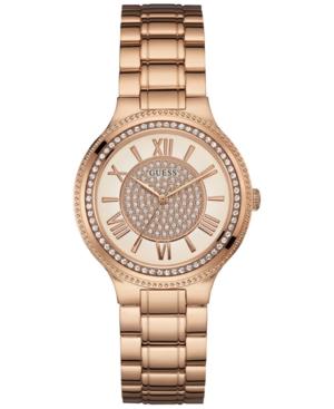 Guess Women's Rose Gold-tone Steel Bracelet Watch 37mm U0637l3