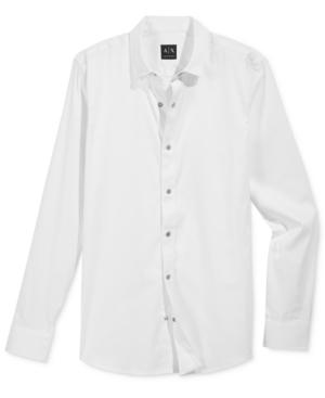 Armani Exchange Men's Foundation Texture-stripe Shirt